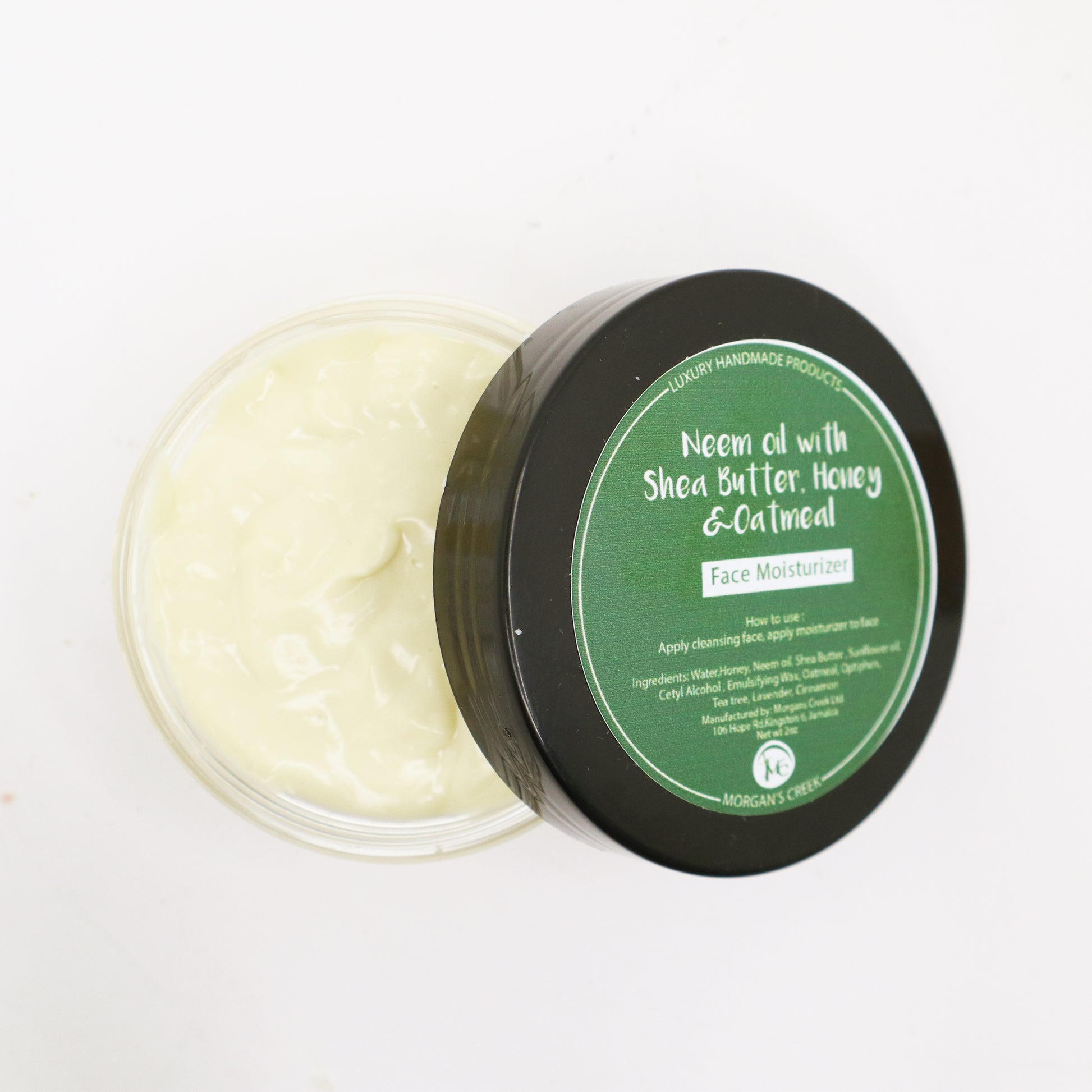 Neem Oil with Shea Butter, Honey & Oatmeal Face Moisturizer by Morgan's Creek