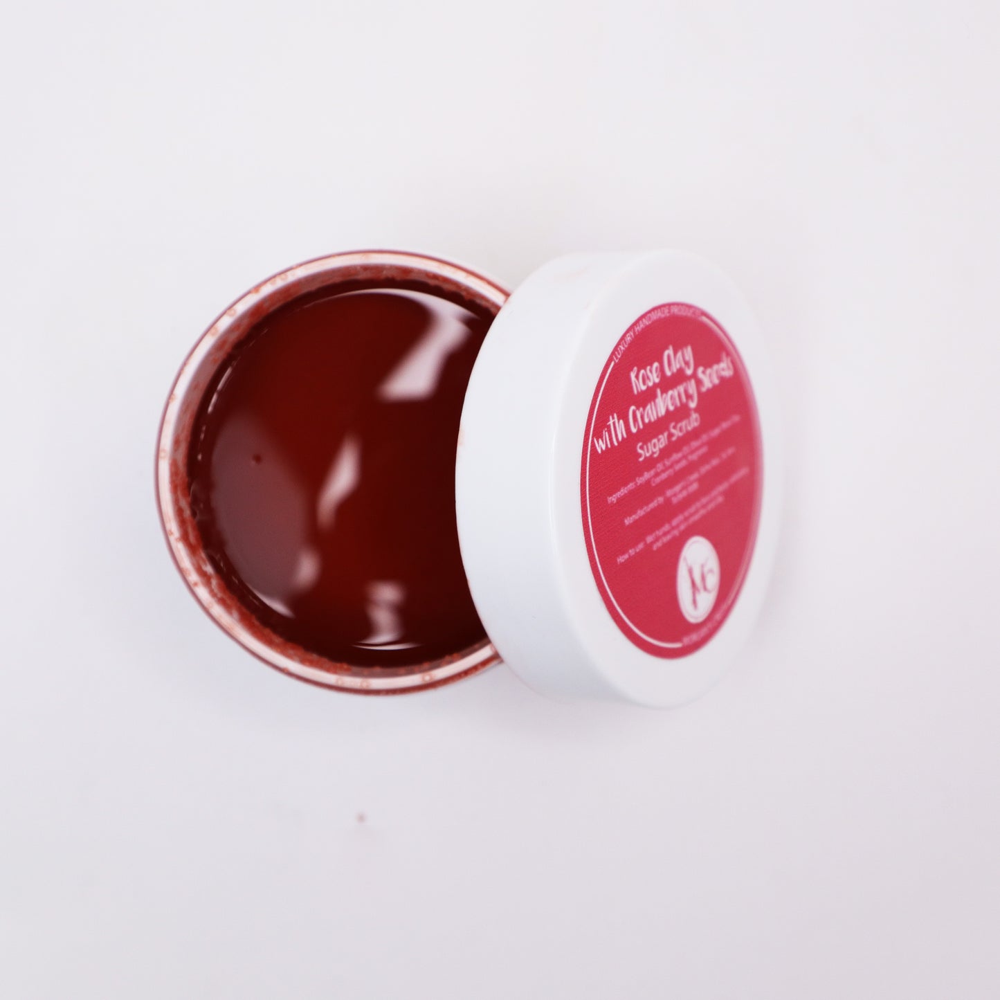 Rose Clay with Cranberry Seeds Sugar Scrub by Morgan's Creek