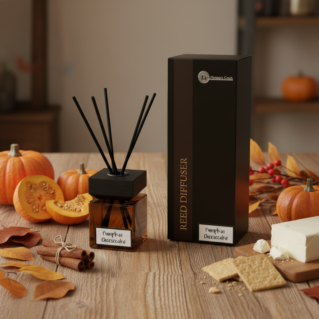 Diffuser with pumpkin cheesecake