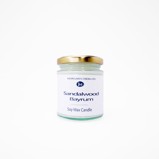 Sandalwood Bayrum Soy Wax Candle by Morgan's Creek